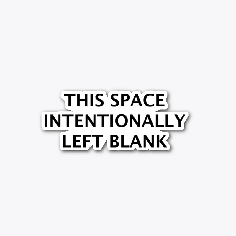 This Space Left Blank